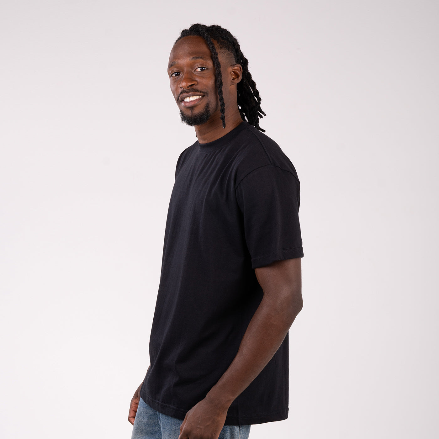 Camiseta Regular Tropical Negro