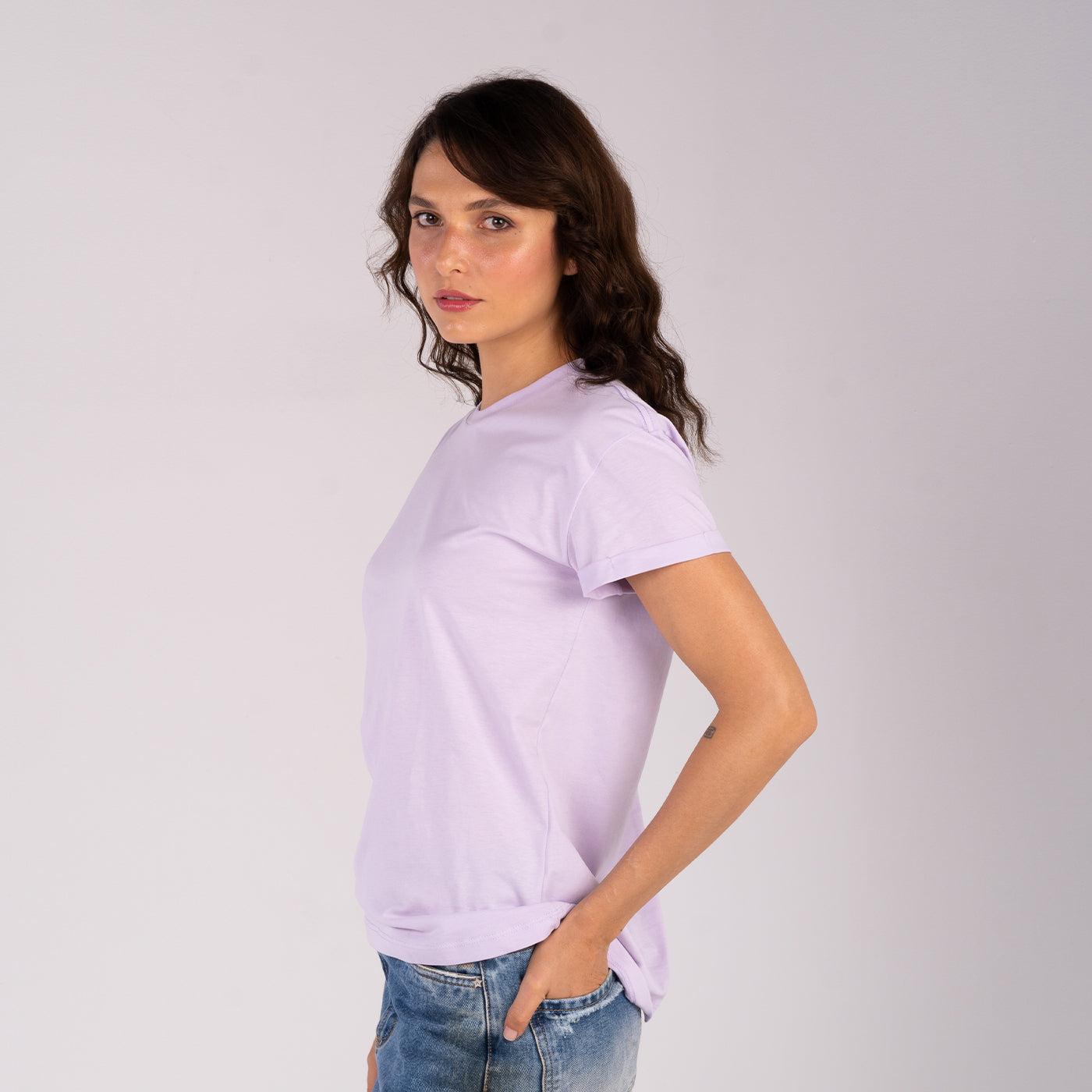 Camiseta Clásica Primavera Lila