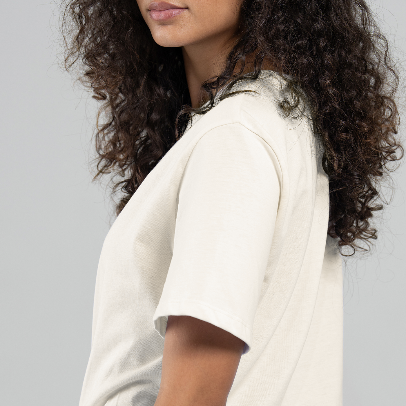 Camiseta Básica Natural Adulto Mujer