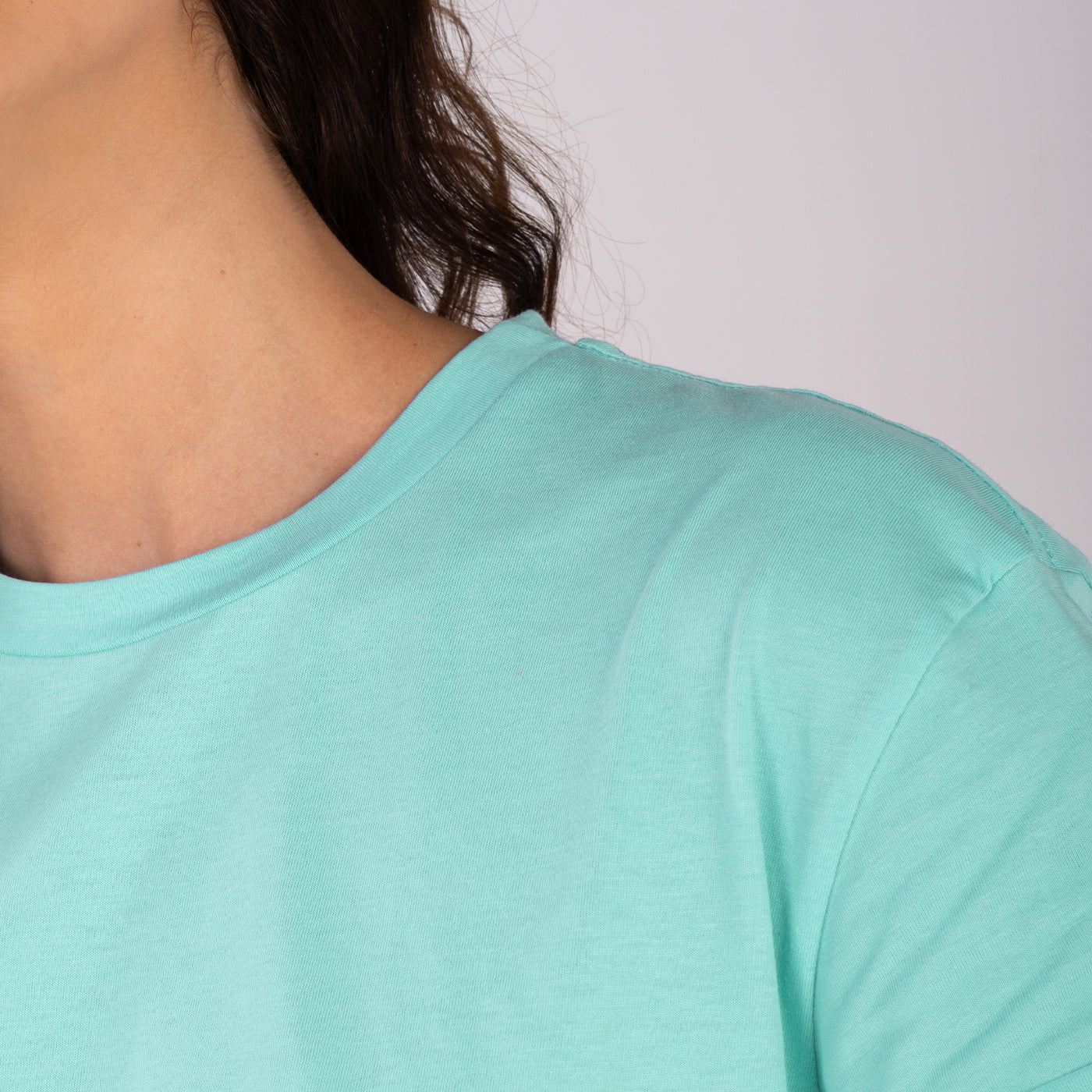 Camiseta Clásica Primavera Azul Verdoso