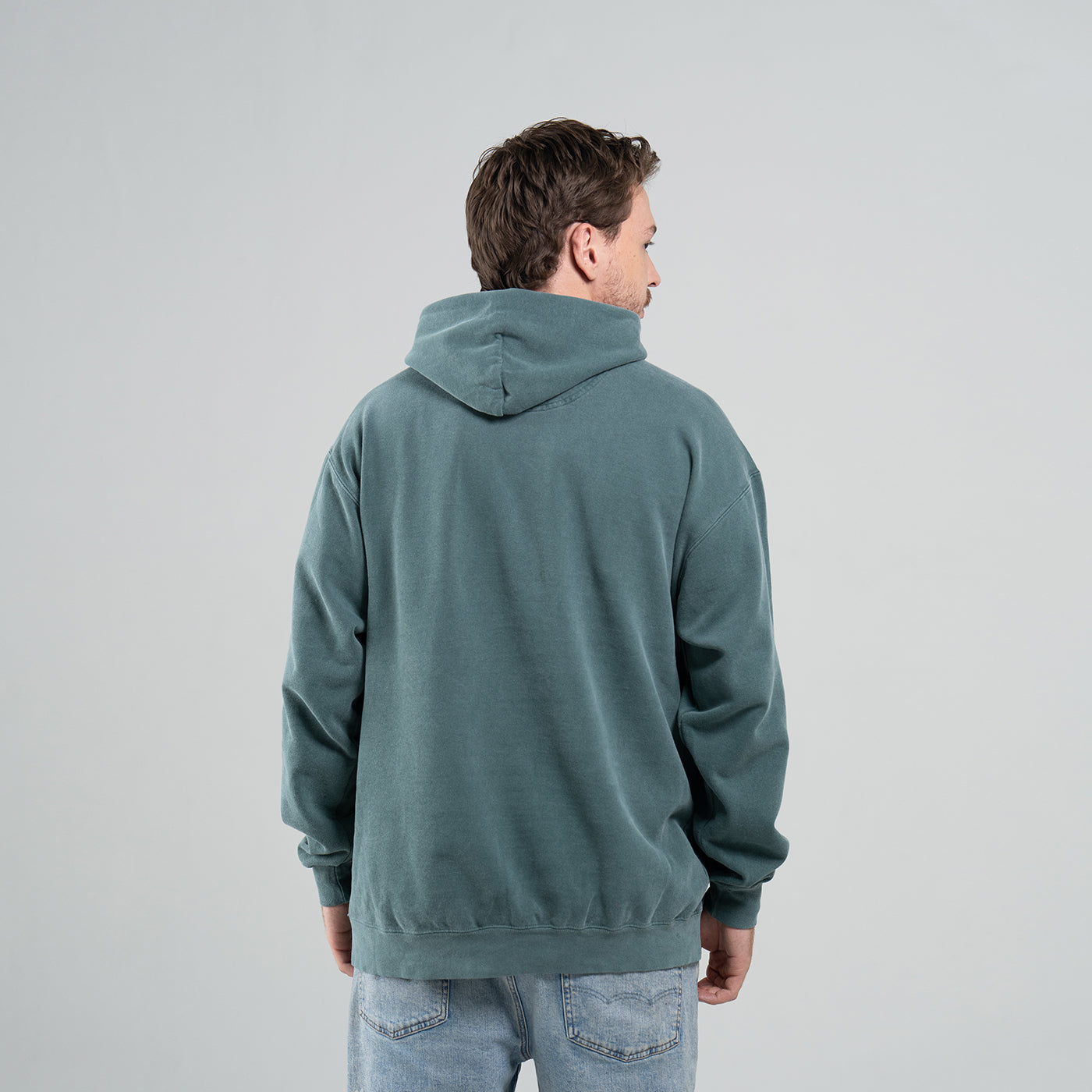Hoodie Comfort Azul Aguamarina Oscuro