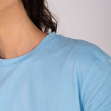 Camiseta Clásica Primavera Azul Claro