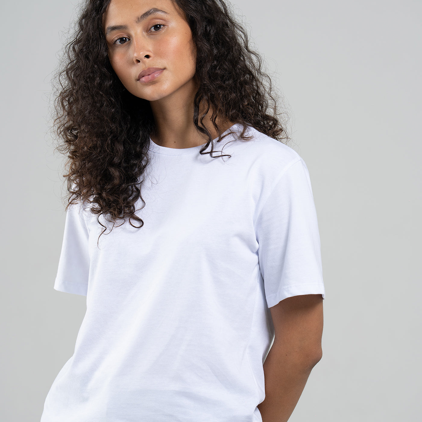 Camiseta Básica Blanca Adulto Mujer