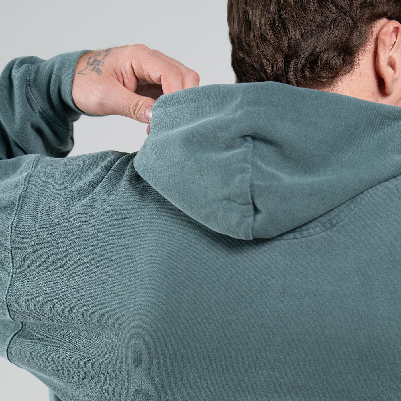 Hoodie Comfort Azul Aguamarina Oscuro