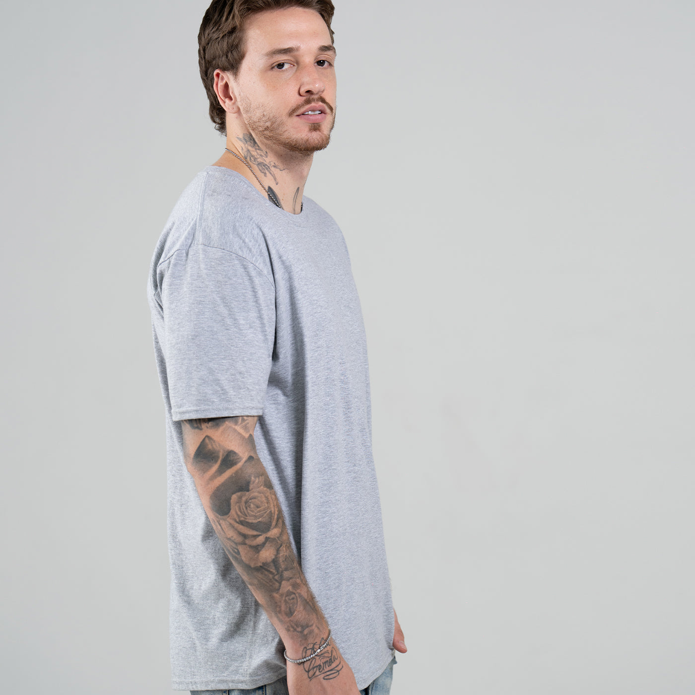 Camiseta Clásica Bahía Gris Jaspe