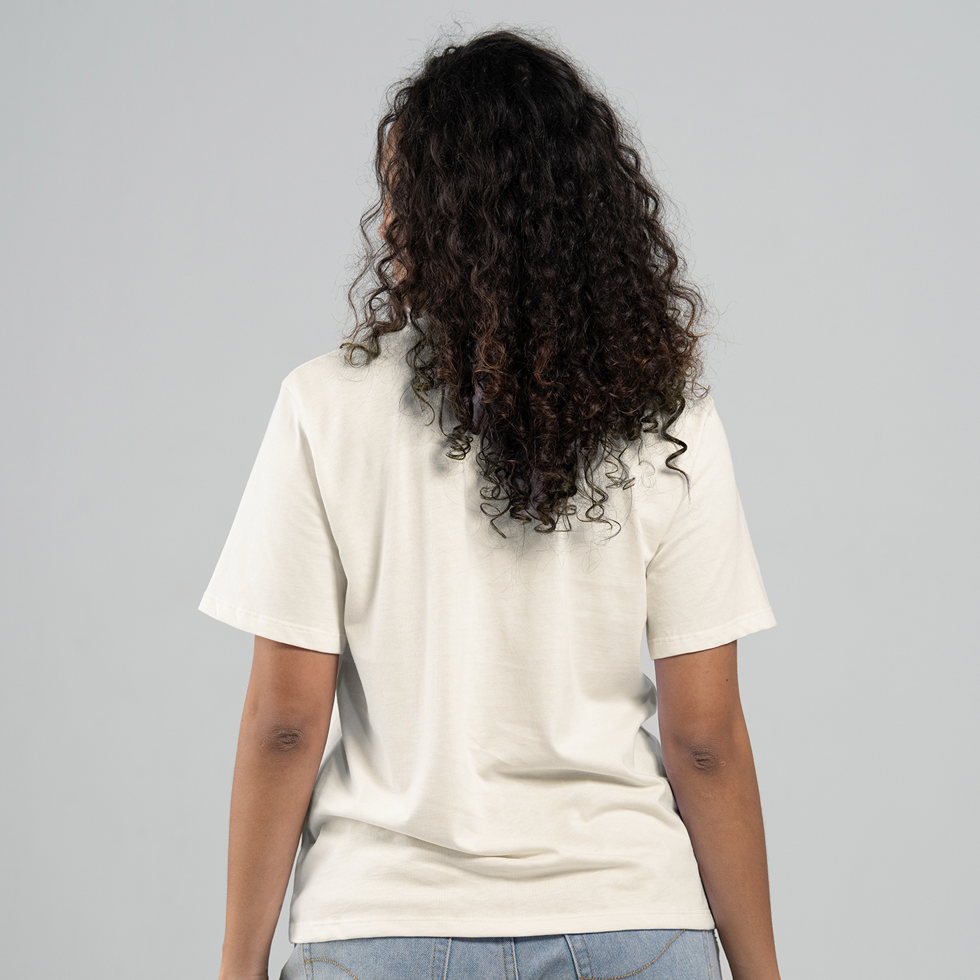Camiseta Básica Natural Adulto Mujer