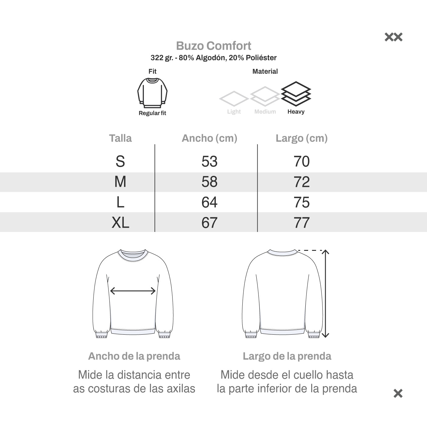 Buzo Comfort Gris Oscuro