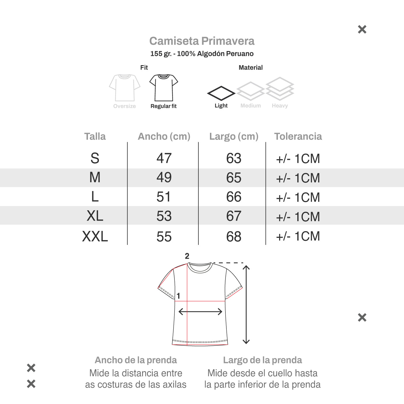 Camiseta Clásica Primavera Crema